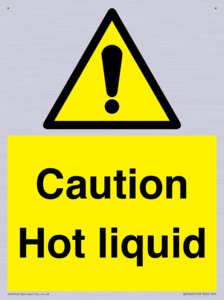 Caution Hot liquid